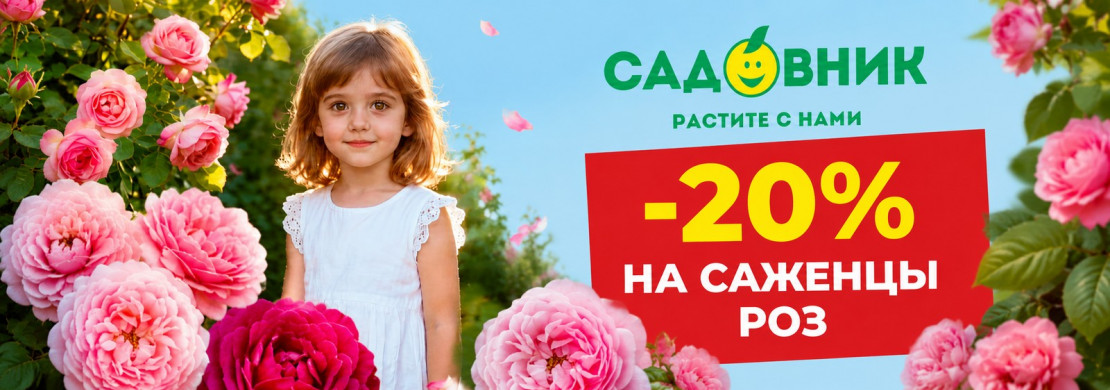 -20% на саженцы роз